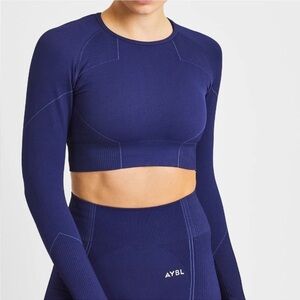 🌻AYBL Seamless Matching Two-Piece Activewear Set Crop Top & Leggings Size XS